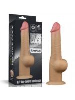 Фалоімітатор - Dual-Layered Handle Cock 9.5" Flesh