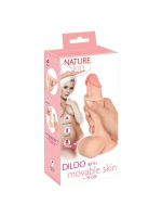 Фалоімітатор - Nature Skin Dildo With Movable Skin, 19 см