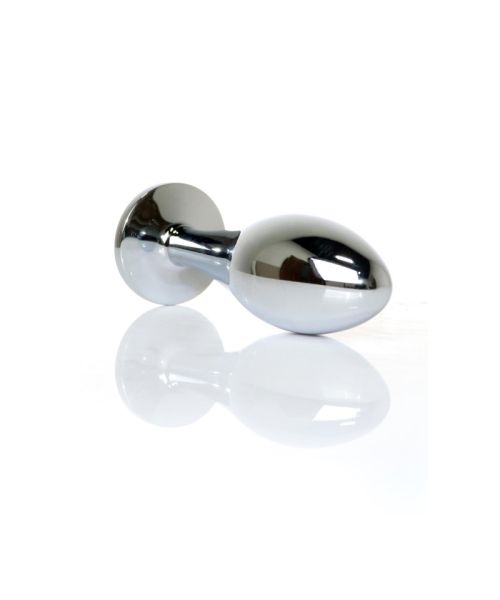 Анальна пробка - Jewellery Silver Plug Light Blue L