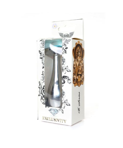 Анальна пробка - Jewellery Silver Plug Light Blue L