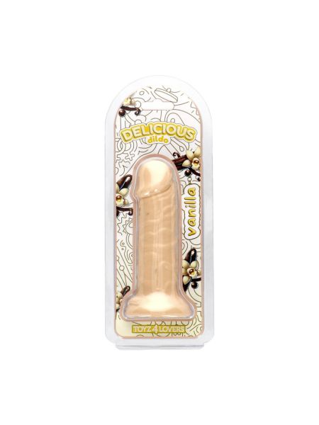 Фалоімітатор з ароматом ванілі - Toyz4lovers Delicious Dildo Vanilla, 15 см