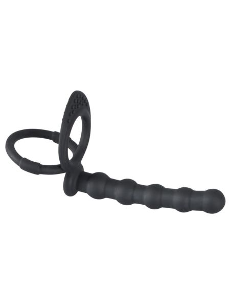 Насадка для подвійного проникнення - Black Velvets Cock & Ball Ring