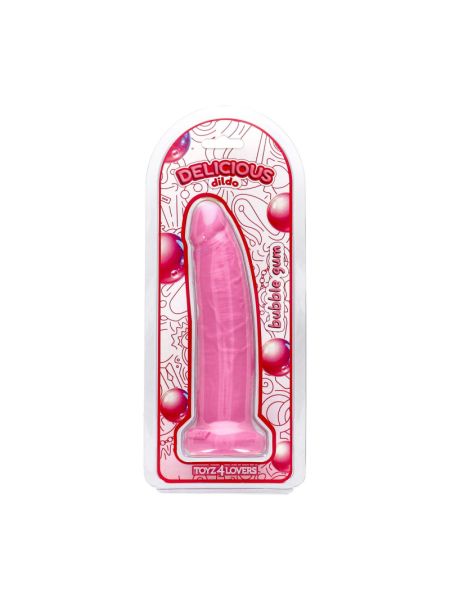 Фалоімітатор з ароматом жуйки - Toyz4lovers Delicious Dildo Bubble Gum, 19,5 см