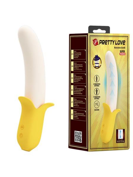 Вібратор - Pretty Love Banana Geek Vibrator