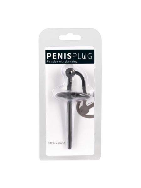 Уретральний стимулятор - Penisplug Piss Play with glans ring
