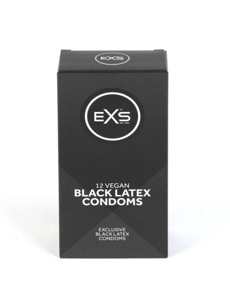 Презервативи - EXS Black Latex, 12 шт.