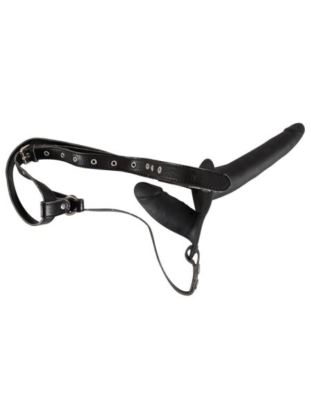 Страпон - Double Strap On Black Silicone