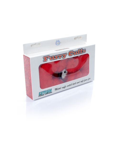 Наручники - Fetish Boss Series Furry Cuffs Red