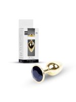 Анальна пробка - Jewellery Gold Plug Black