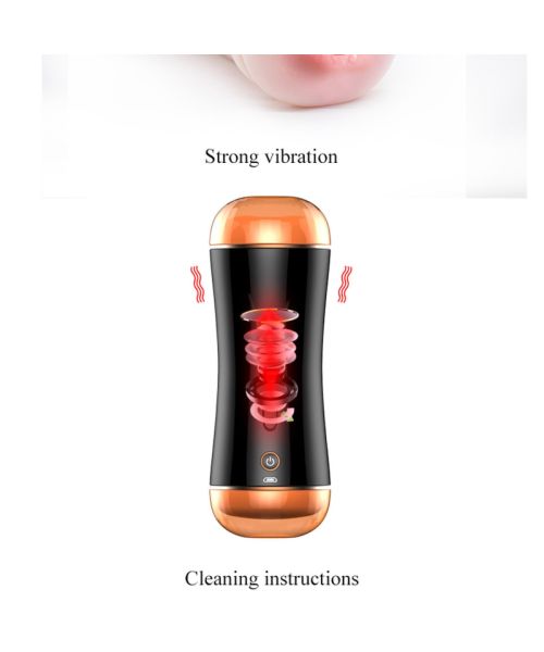 Мастурбатор - Vibrating Mouth And Vagina Masturbator