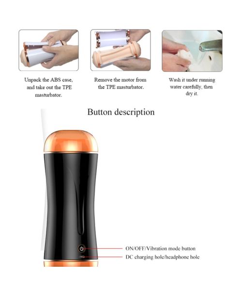 Мастурбатор - Vibrating Mouth And Vagina Masturbator