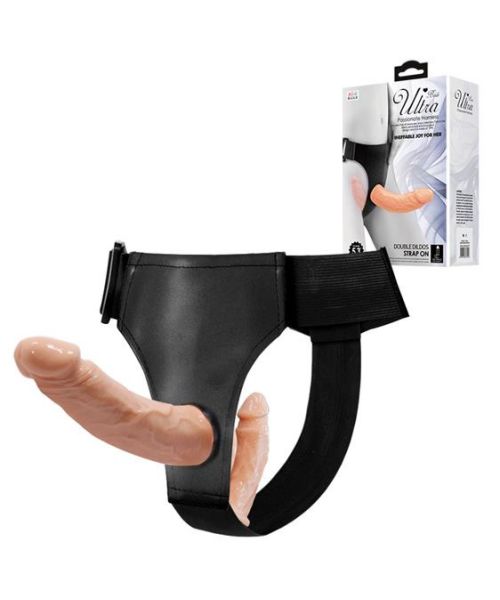 Страпон - Ultra Double Dildos Strap On 5.3"