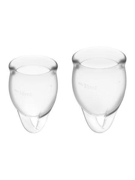 Менструальні чаші - Satisfyer Feel Confident Menstrual Cup (transparent)