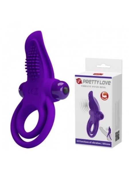 Ерекційне кільце - Pretty Love Vibrant Penis Ring Purple