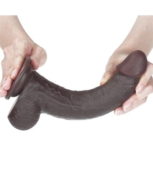 Фалоімітатор - Sliding-Skin Dual Layer Dong 9" Black