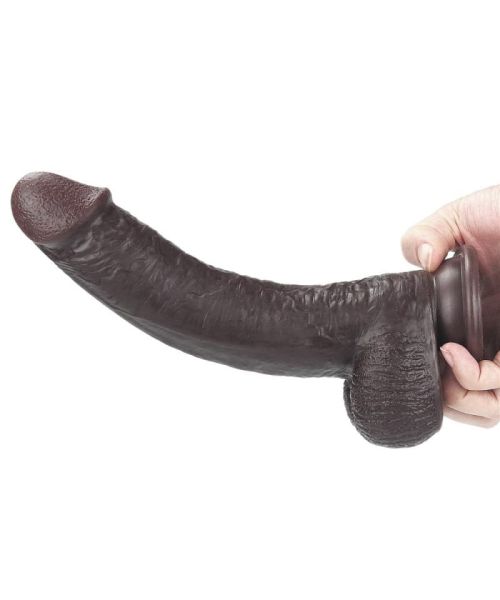 Фалоімітатор - Sliding-Skin Dual Layer Dong 9" Black