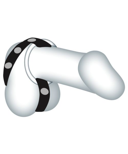 Набір ерекційних кілець з ремінцем - Bad Kitty Cock/Ball Ring