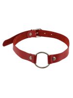 Кляп Leather O-Ring Gag Red