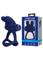 Ерекційне кільце - Pretty Love Powerful Vibro Cock Ring Bunny Blue