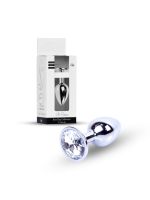 Анальна пробка - Jewellery Silver Plug Clear