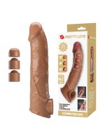 Подовжуюча насадка на член - Pretty Love Extension Penis Sleeve Latin, 26 см