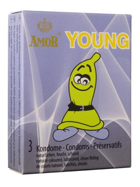 Презервативи - Amor Young, 3 шт.