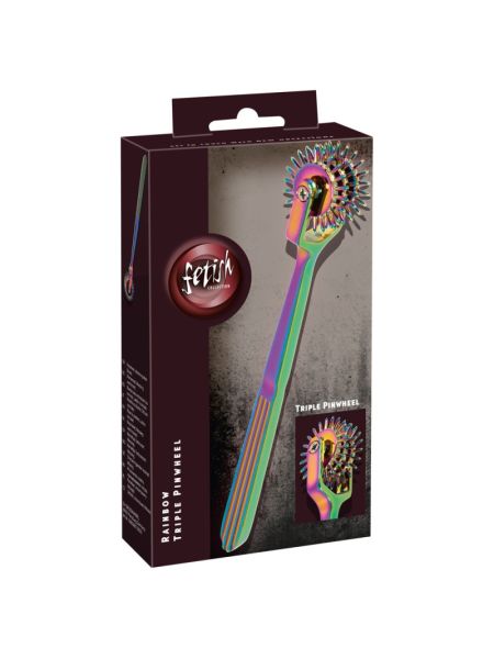 Колесо Вартенберга - Fetish Collection Rainbow Triple Pinwheel