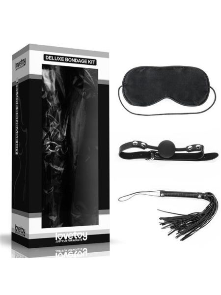 Набір БДСМ - Deluxe Bondage Kit (маска, кляп, флогер)