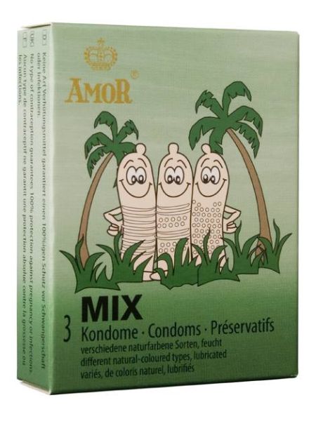 Презервативи - Amor Mix, 3 шт.