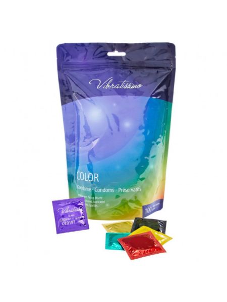 Презервативи - Vibratissimo Color, 100 шт.