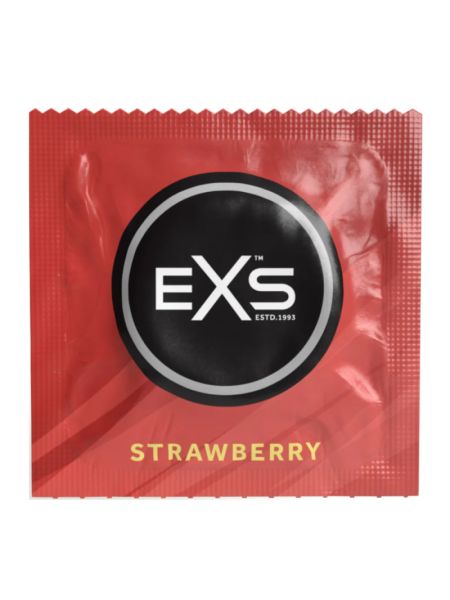 Презерватив - EXS Strawberry Flavour Condom, 1 шт.