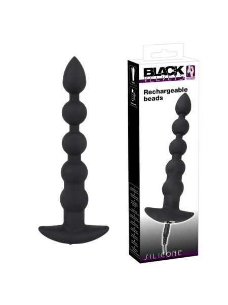 Анальний стимулятор - Black Velvets Rechargeable Beads