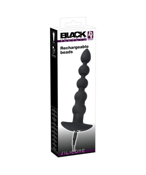 Анальний стимулятор - Black Velvets Rechargeable Beads