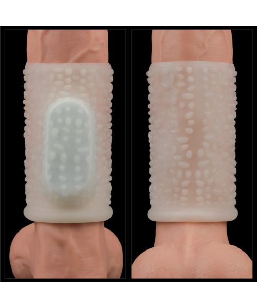 Насадка на член - Vibrating Drip Knights Ring White