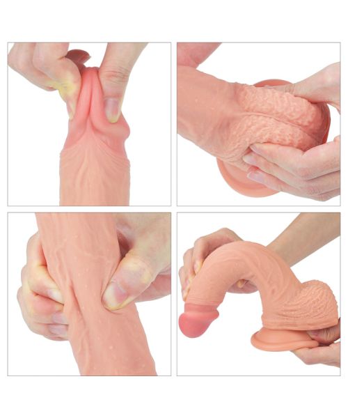Фалоімітатор - Dual-Layered Silicone Cock 8.5" Flesh