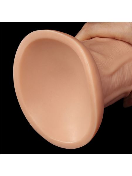 Фалоімітатор - King-Sized Realistic Curved Dildo 9.5" Flesh