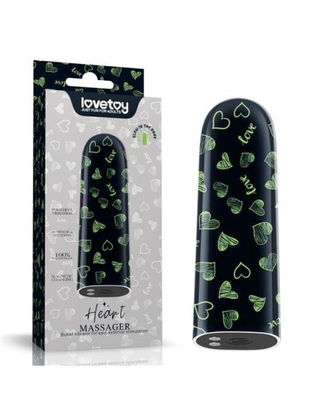 Вібропуля - Rechargeable Glow-in-the-dark Heart Massager