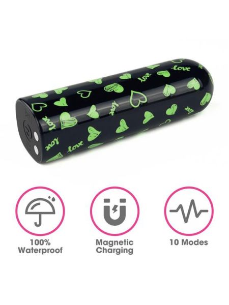 Вібропуля - Rechargeable Glow-in-the-dark Heart Massager