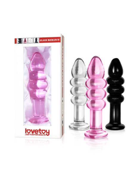 Анальна пробка - Glass Romance 5.5" Black