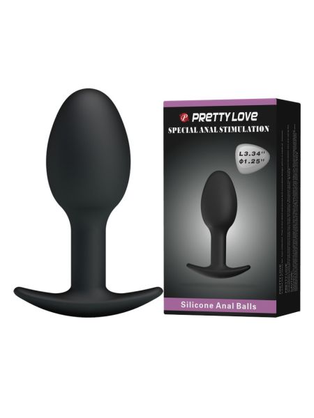 Анальна пробка - Pretty Love Special Anal Stimulation Anal Balls 3.34" Black