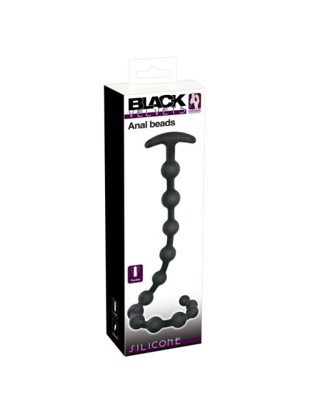 Анальний ланцюжок - Black Velvets Anal Beads Silicone