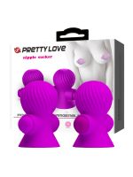 Вакуумна помпи для сосків - Pretty Love Nipple Sucker Purple