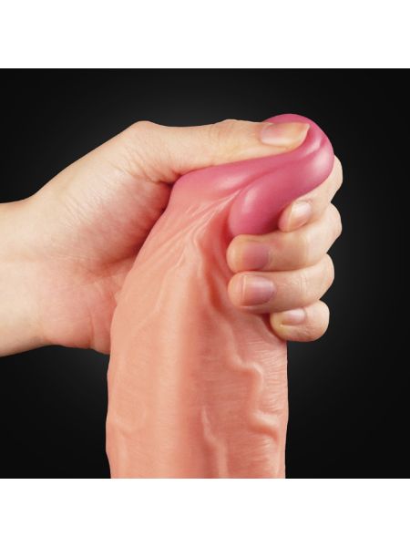 Фалоімітатор - Dual-Layered Silicone Cock 10" Flesh #1