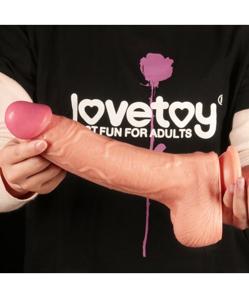 Фалоімітатор - Dual-Layered Silicone Cock 10" Flesh #1
