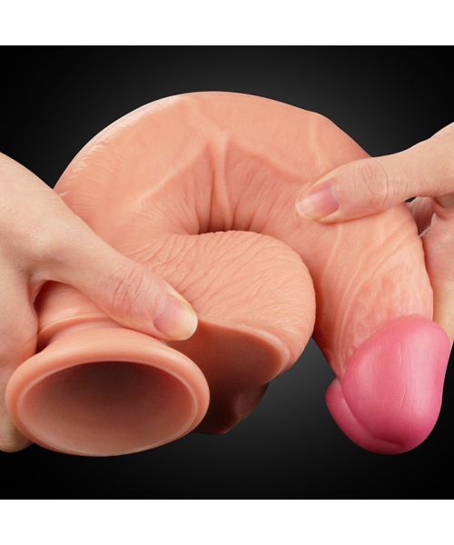 Фалоімітатор - Dual-Layered Silicone Cock 10" Flesh #1