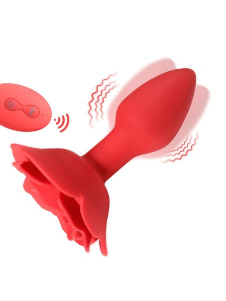 Анальна пробка - Rose Rotating Anal Plug
