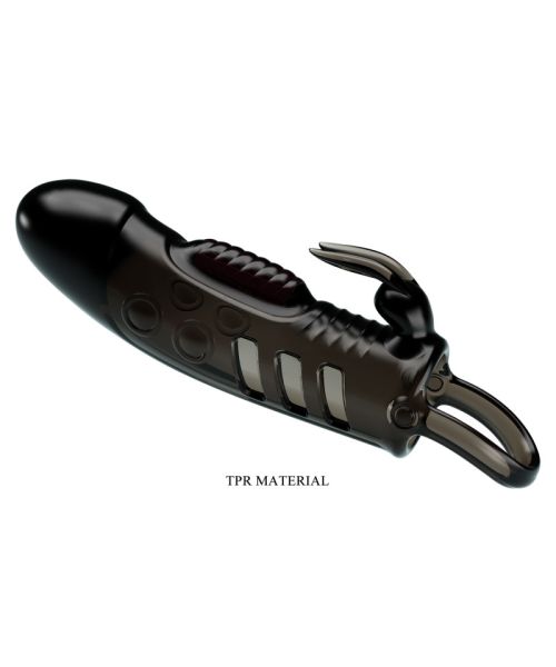Насадка на член - Pretty Love Sloane Vibrating Penis Sleeve Black