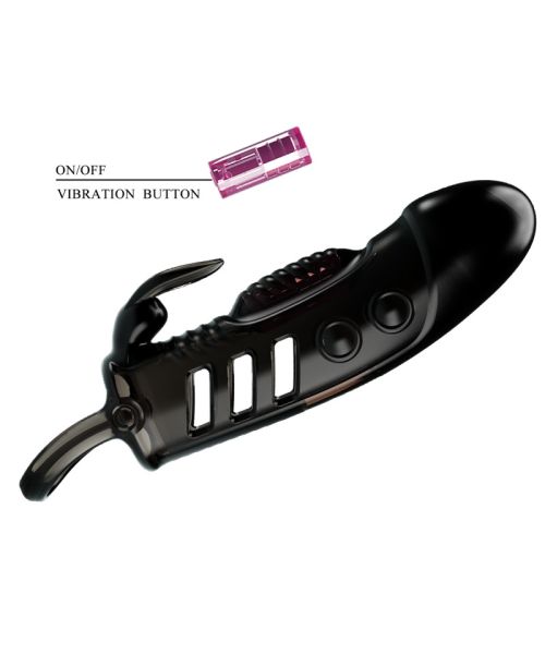 Насадка на член - Pretty Love Sloane Vibrating Penis Sleeve Black