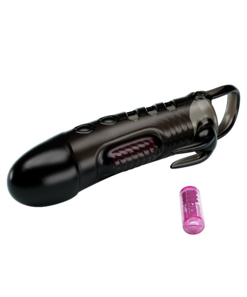 Насадка на член - Pretty Love Sloane Vibrating Penis Sleeve Black