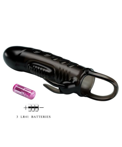 Насадка на член - Pretty Love Sloane Vibrating Penis Sleeve Black
